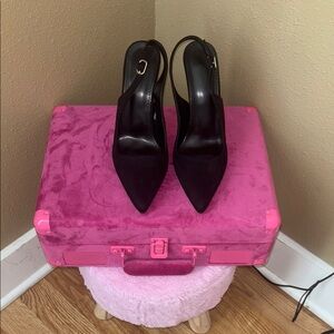 Elegant Black Slingback Heels